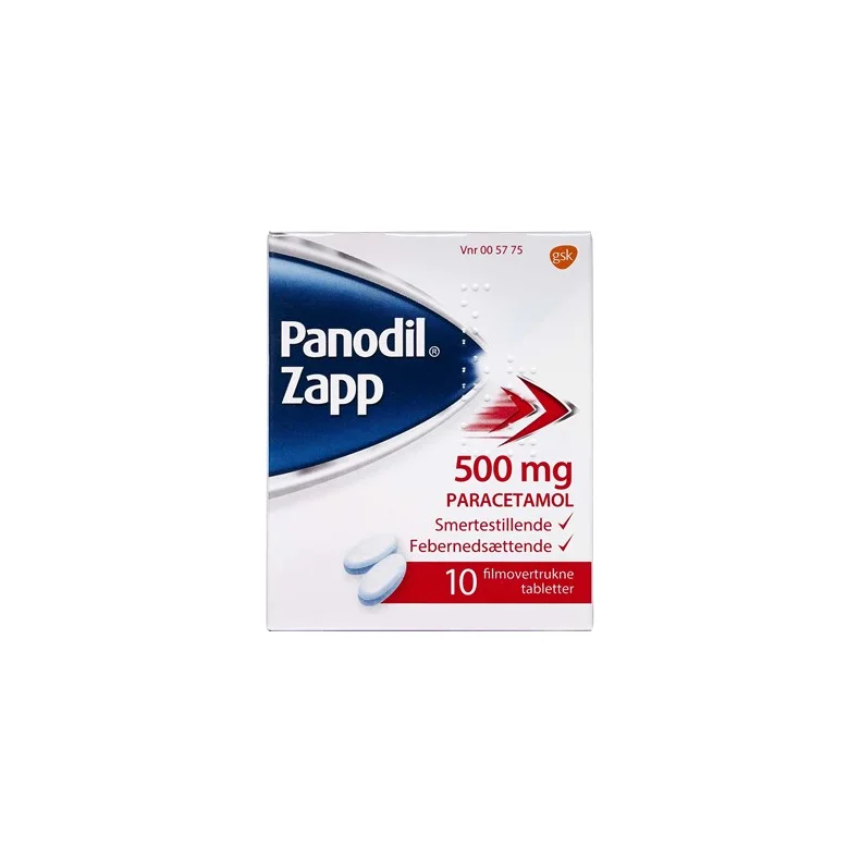 Panodil Zapp - 500 mg. Tabletter 10 stk.