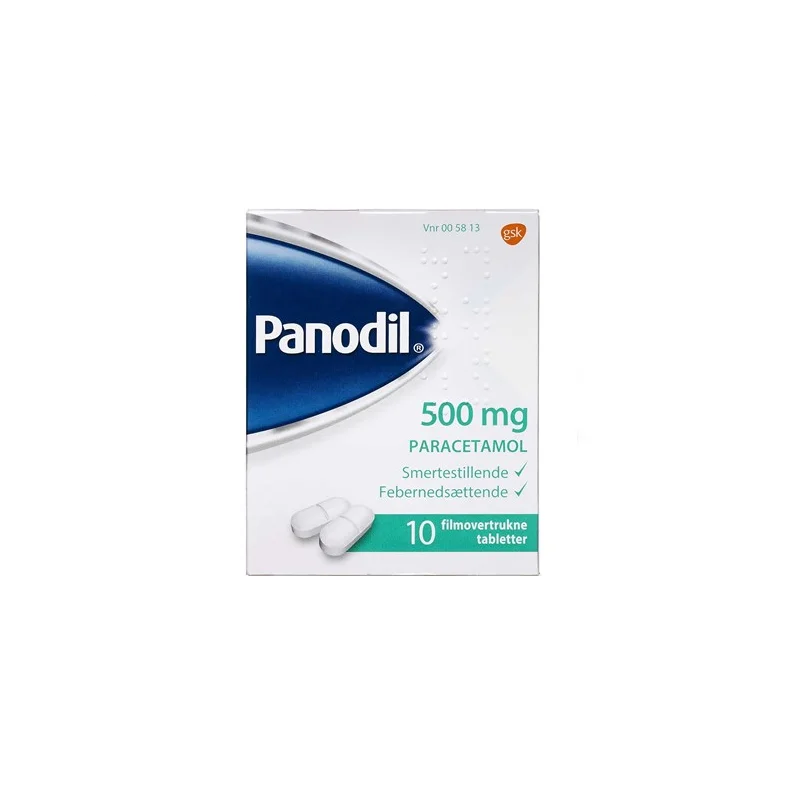 Panodil - 500 mg. Tabletter 10 stk.