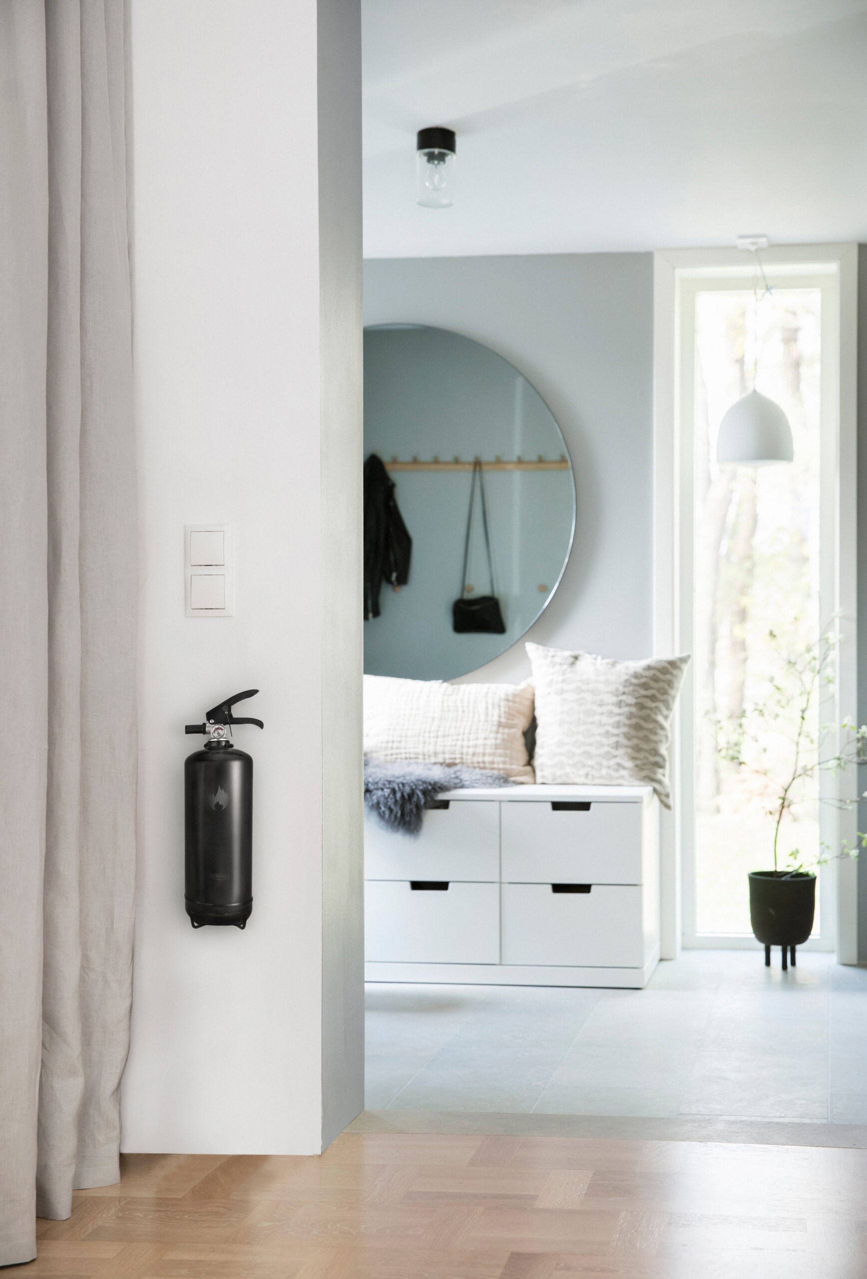 Housegard design pulverslukker - 2 kg, sort