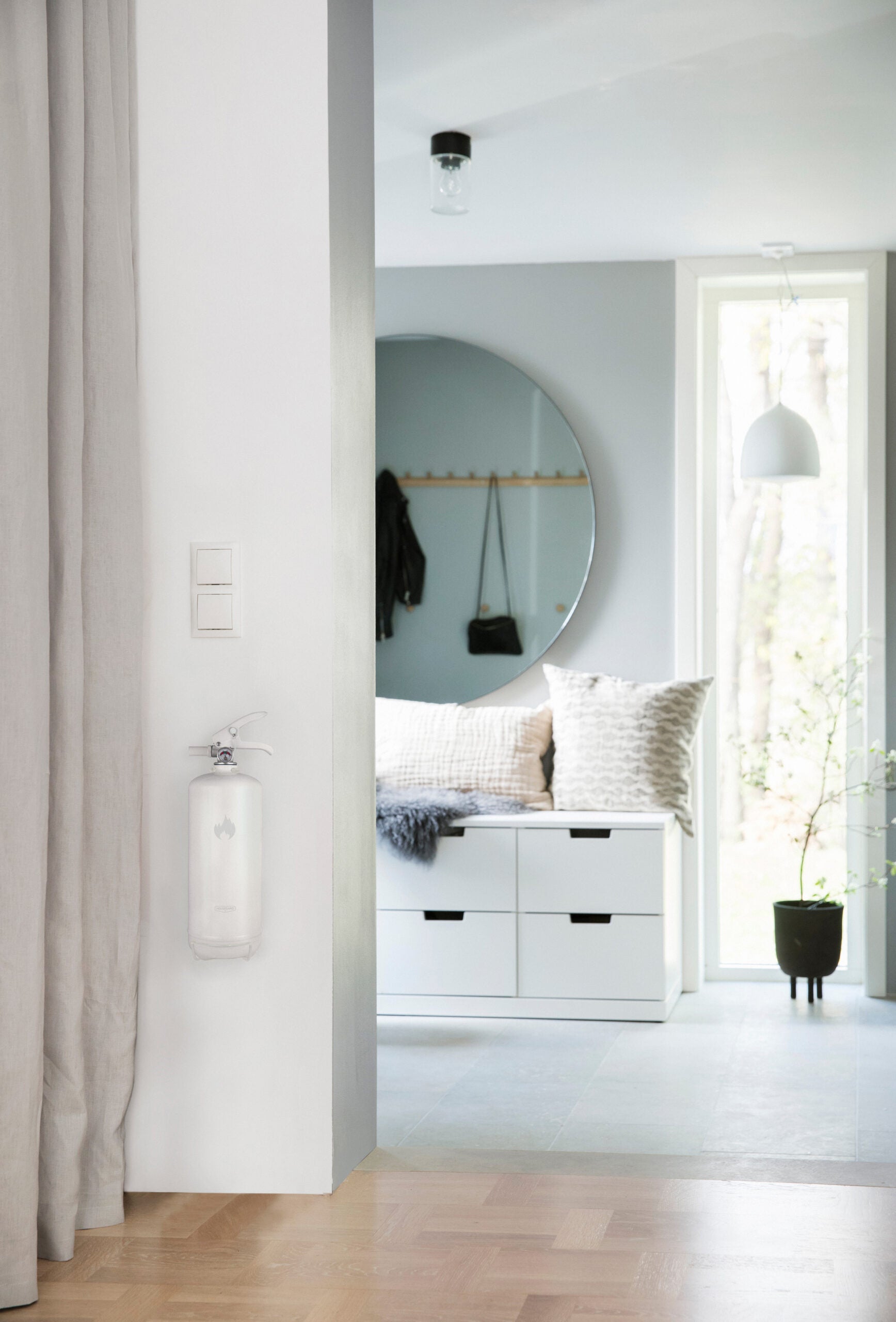 Housegard design pulverslukker - 2 kg, hvid