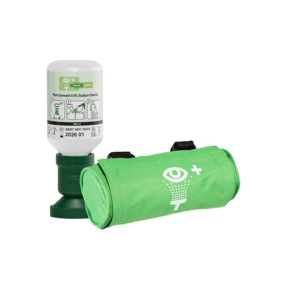 Bæltetaske til 200 ml øjenskyl flasker