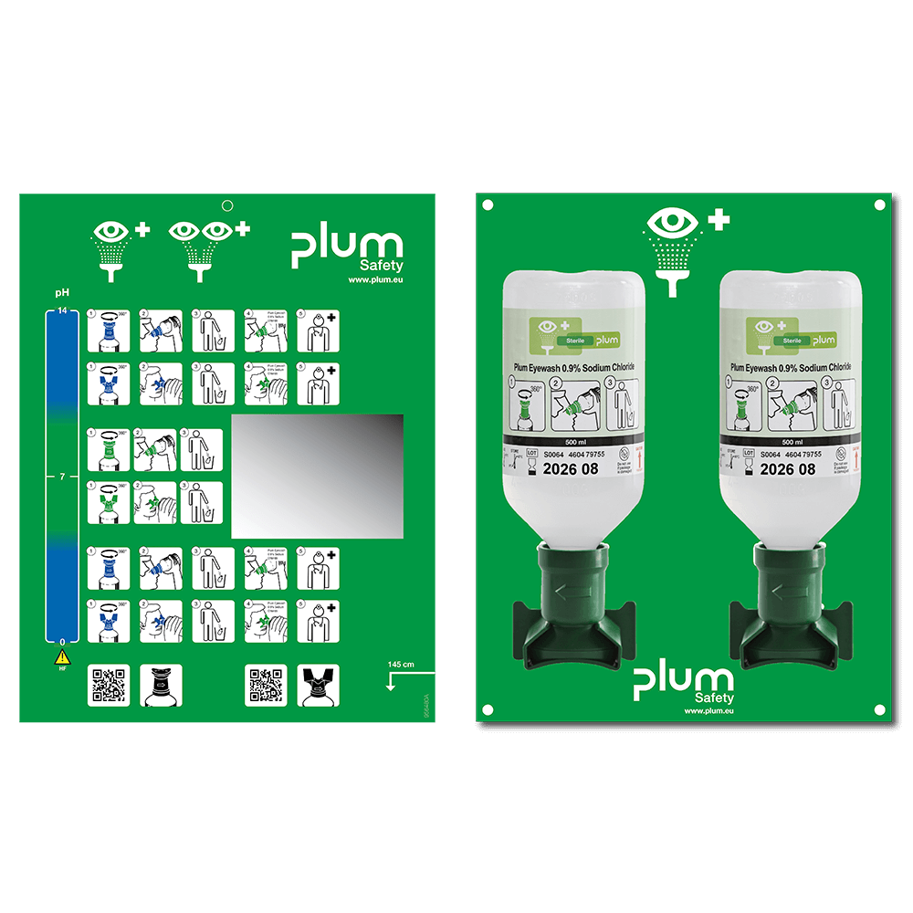 PLUM Øjenskyllestation dobbelt åben