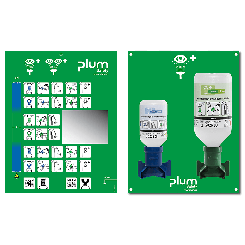 PLUM Øjenskyllestation combi åben