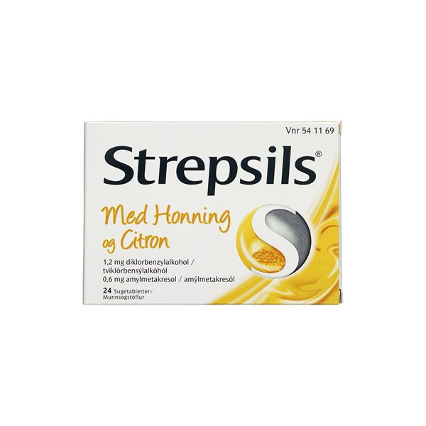 Strepsils Honning & Citron sugetabletter 24 stk.