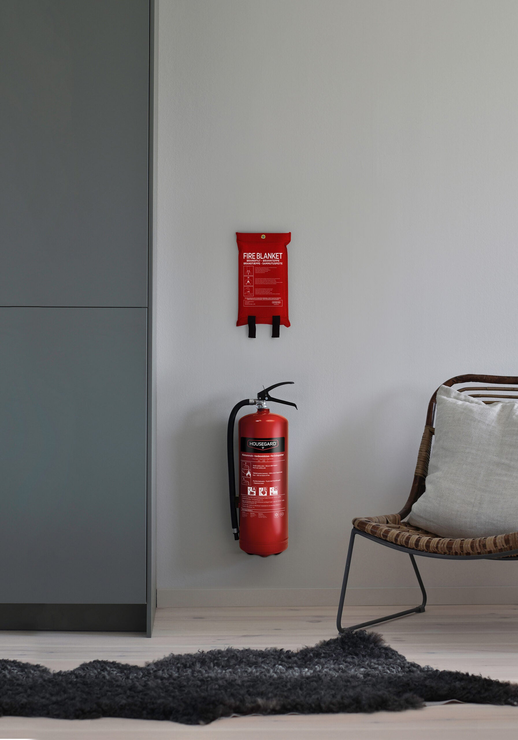 Housegard brandtæppe, 120x180 cm, rød