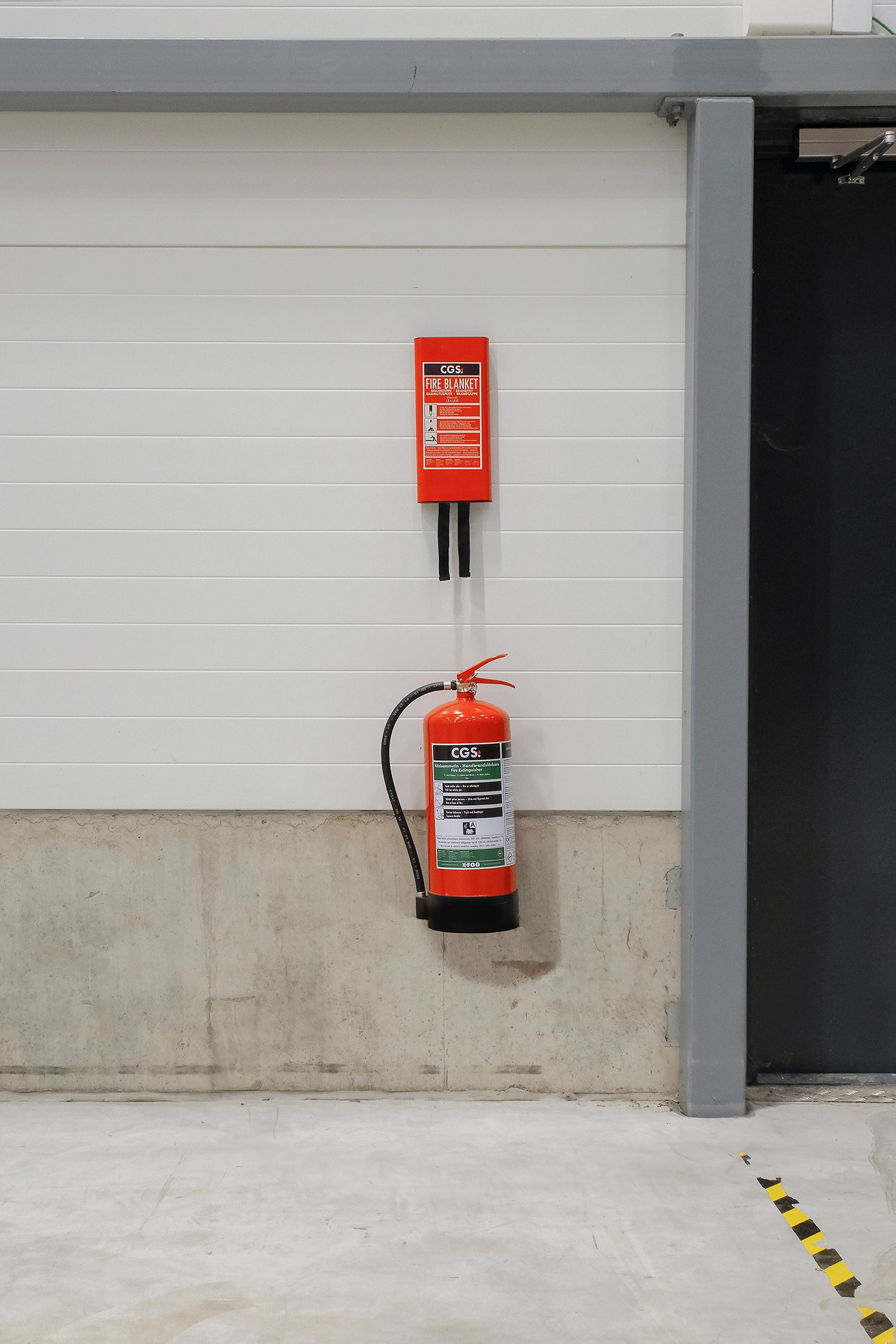 CGS brandtæppe, 120x180 cm, rød, silikonbelæg