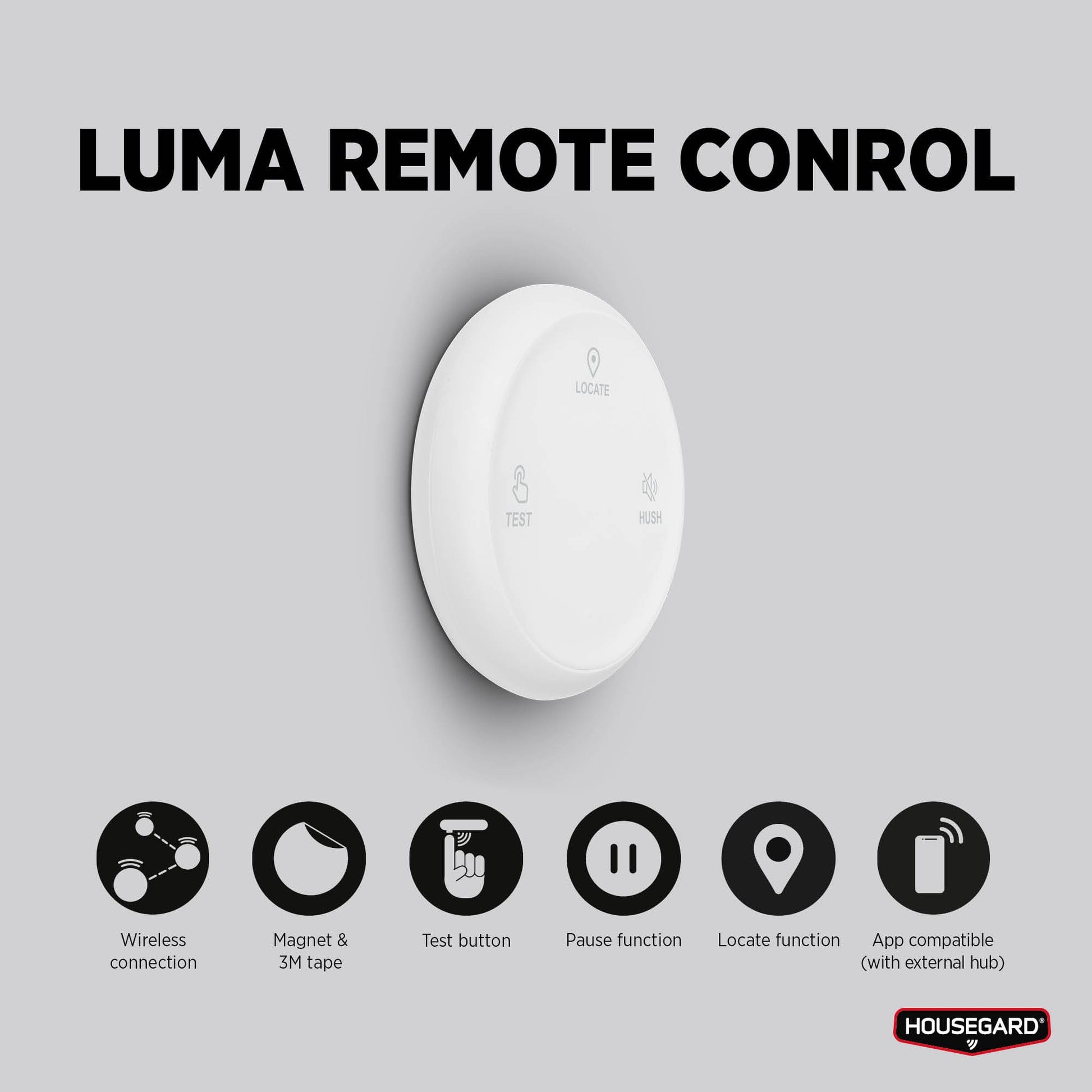 Housegard Luma trådløs fjernbetjening