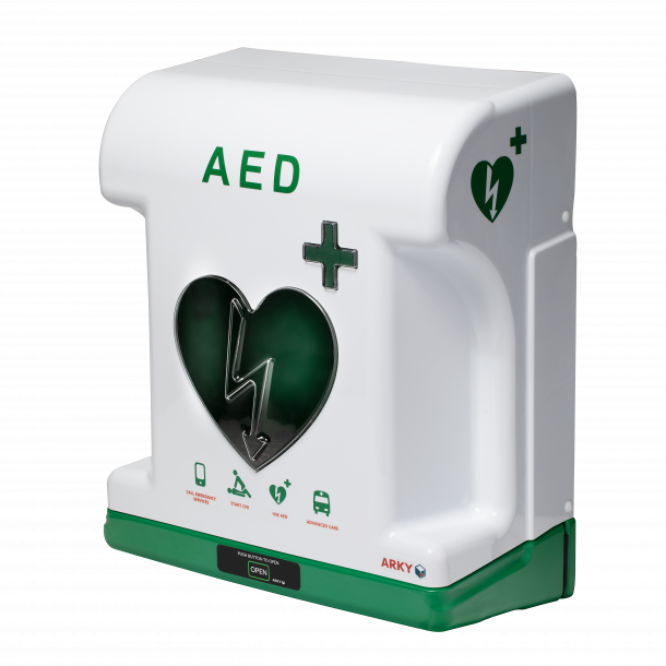ARKY Core Classic – udendørs hjertestarterskab med varme, alarm og lys