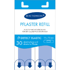 EasyAid Refill - DETECT plaster 19 x 72 mm, 30 Stk. Blå