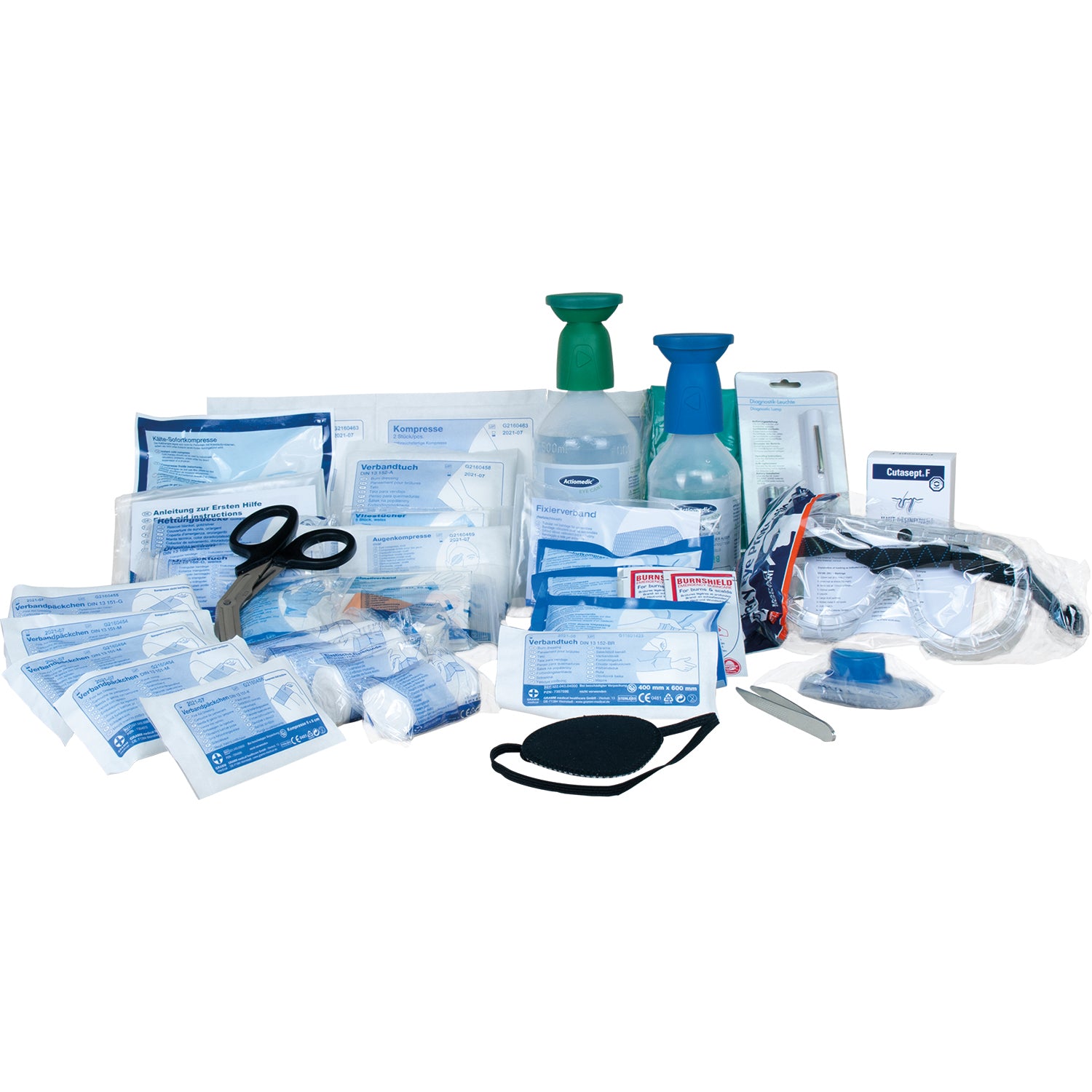 Førstehjælpskasse specielt til Laboratorium &amp; Kemi