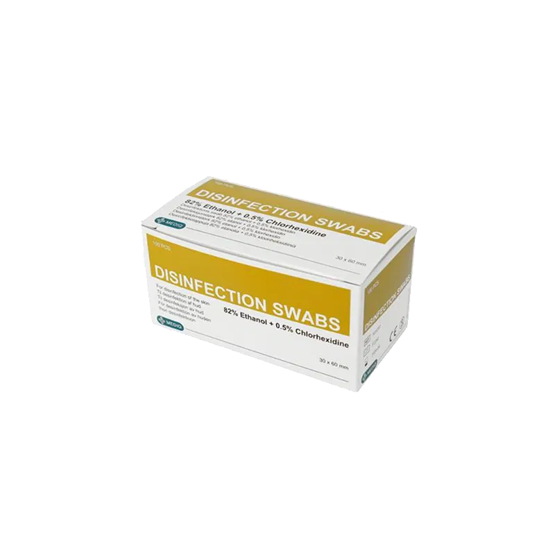 Mediq Desinfection, serviet, 82{6dfa2d5a020da1e80d55fd8da3b70a0299d434546805740ce9ca30120815e3da} ethanol, 0,5{6dfa2d5a020da1e80d55fd8da3b70a0299d434546805740ce9ca30120815e3da} klorhexidin, gul, 140 mm x 190 mm