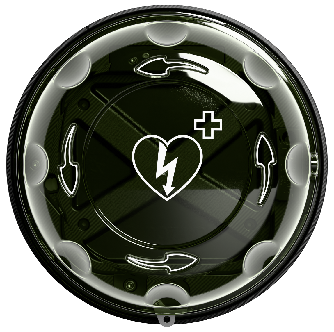 Rotaid Plus indendørs skab - Hjertestarterskab