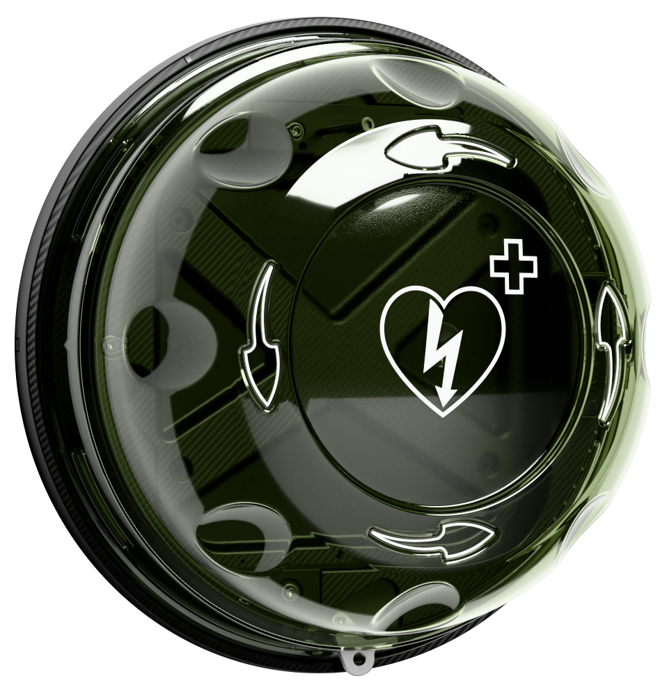 Rotaid Plus indendørs skab - Hjertestarterskab