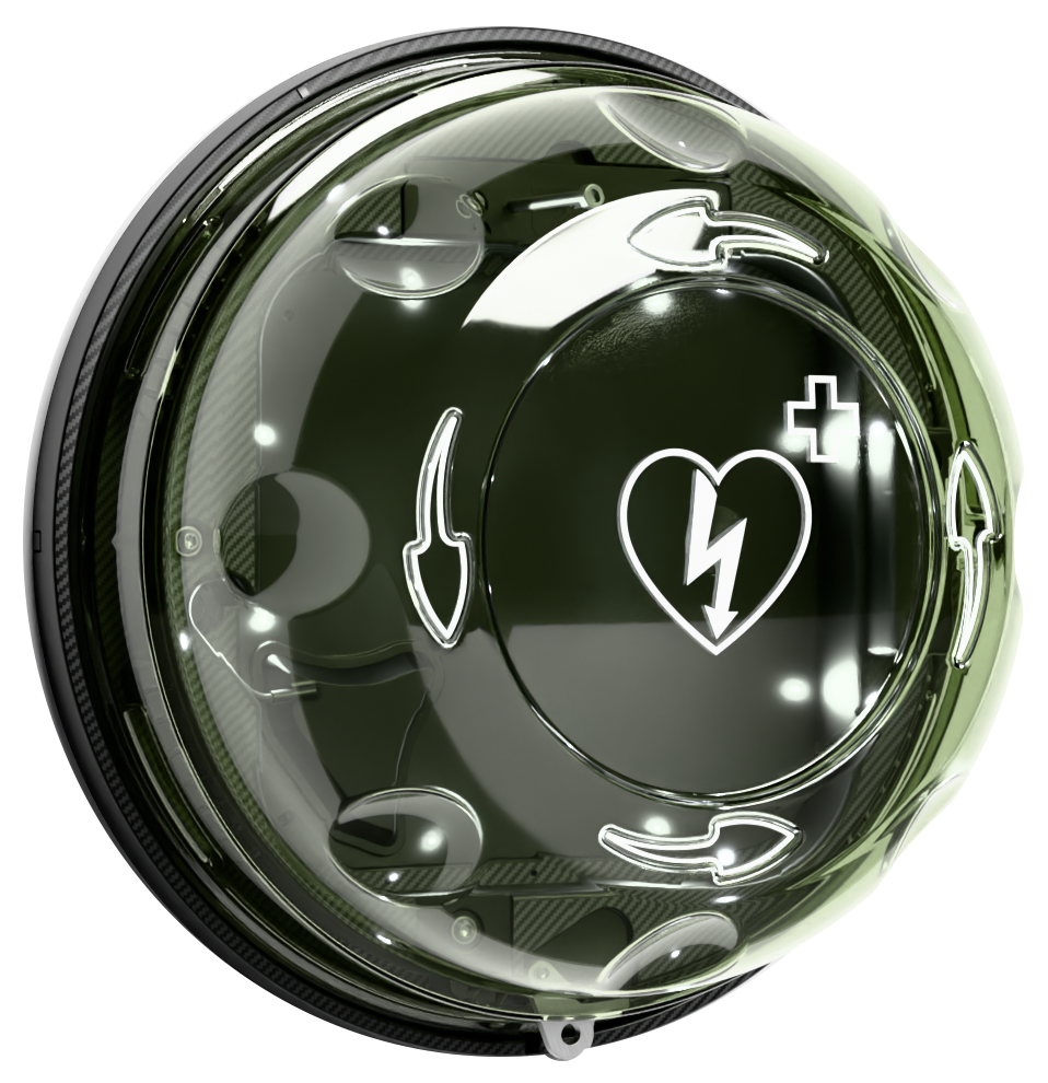 Rotaid Solid Plus Heat Udendørs varmeskab - Hjertestarterskab