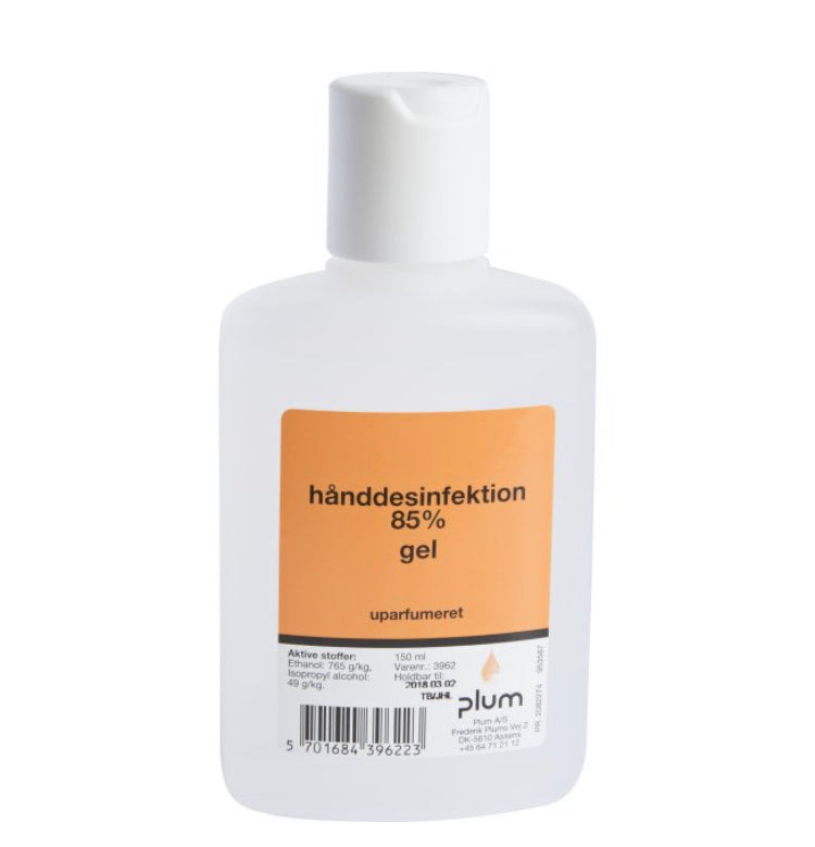 Hånddesinfektion Gel Plum 85{6dfa2d5a020da1e80d55fd8da3b70a0299d434546805740ce9ca30120815e3da} Ethanol – 150 ml